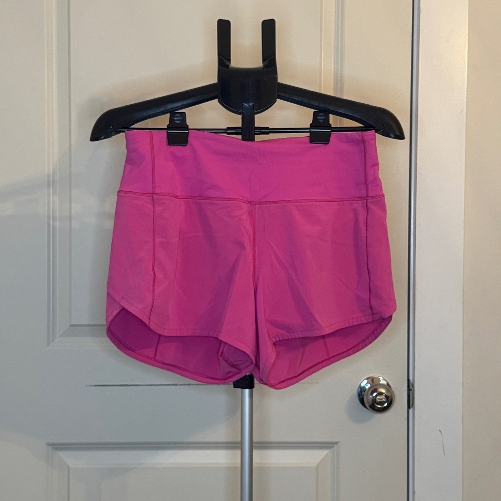 Lululemon Speed Up Short 4" – Pink – Size 8